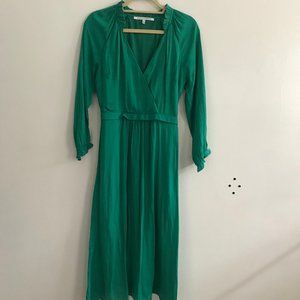 Clean Sweep Satin Midi Dress